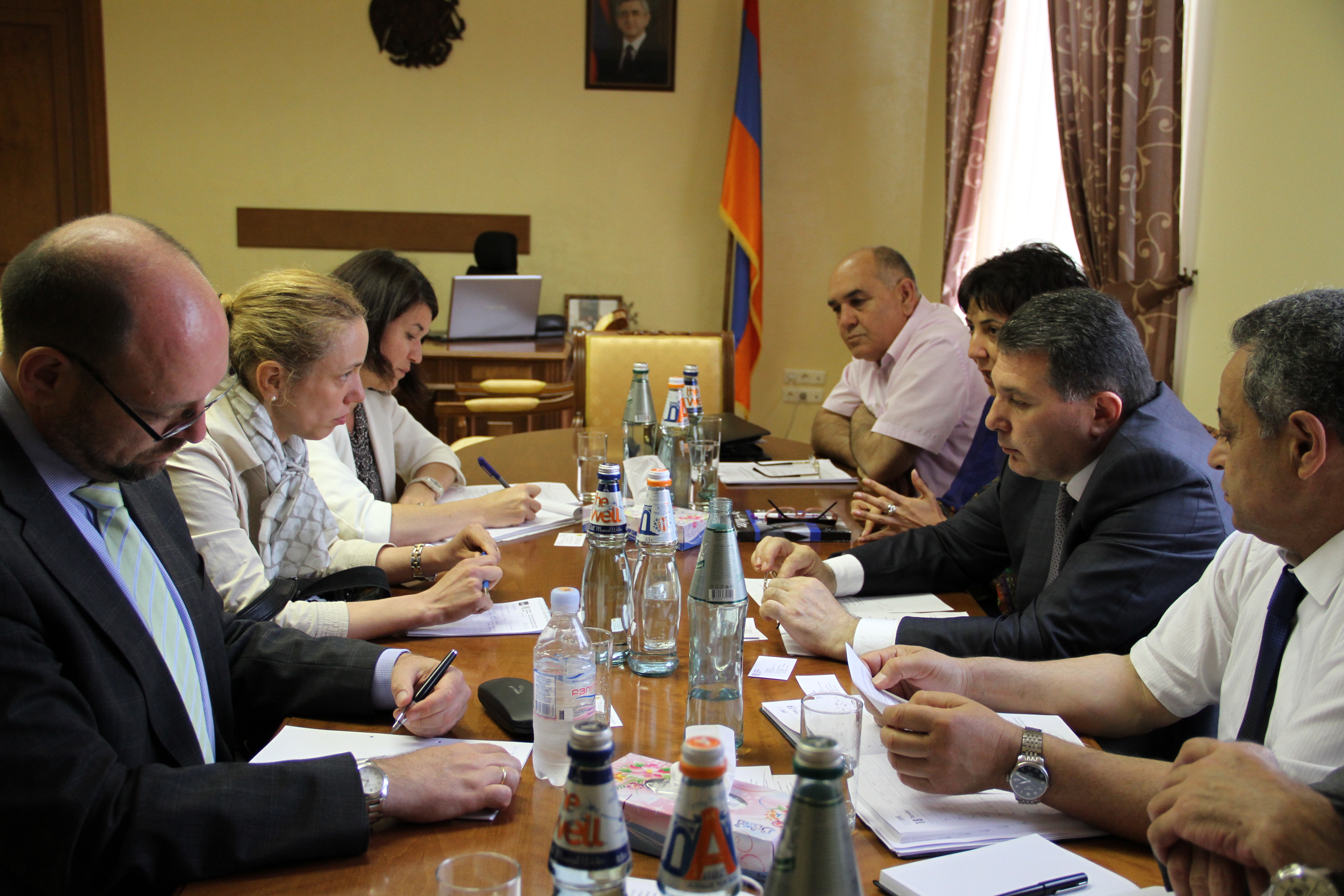 <<Ոռոգման համակարգերի վերականգնում և բարելավում>> ծրագրի նախագծի քննարկում Ջրային տնտեսության պետական կոմիտեում